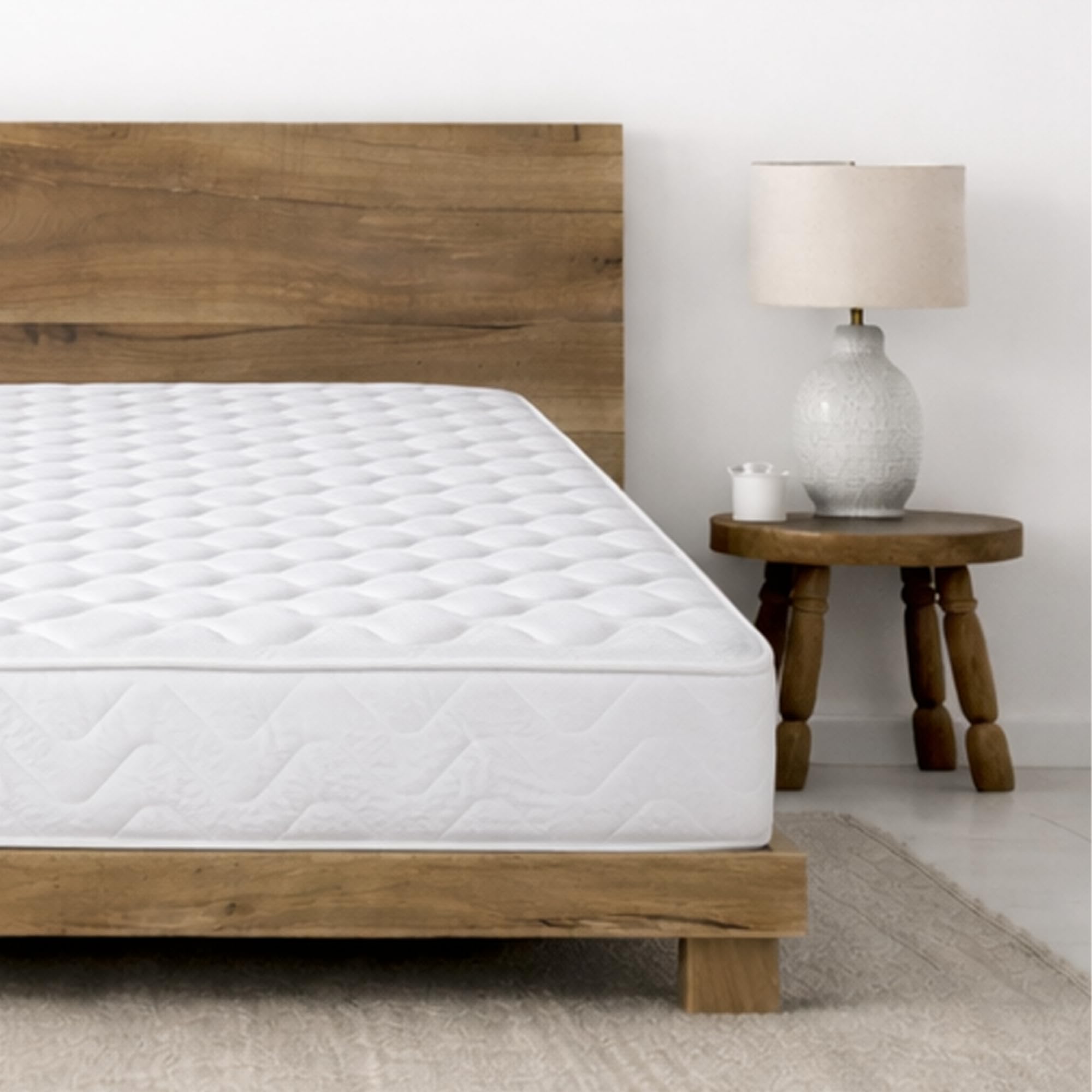 Starlight Beds Cooltouch Essentials Foam Free Sprung Mattress. Maximum Value, Plush Feel, White, 18cm Deep, 4ft Small Double Mattress, 4ft x 6ft3 (120cm x 190cm)