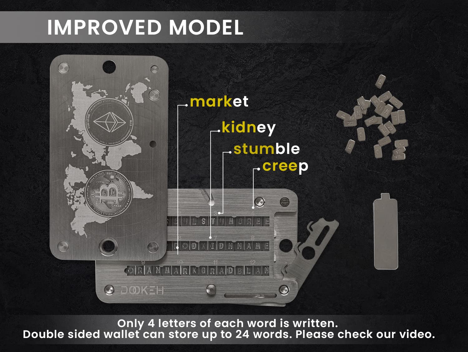 Dookeh Crypto Seed Phrase Storage, Crypto Cold Storage Wallets For Men,  Cryptocurrency Nano Wallet, Steel Ledger Backup, Bitcoin Password Safe Case  : Amazon.de: Fashion