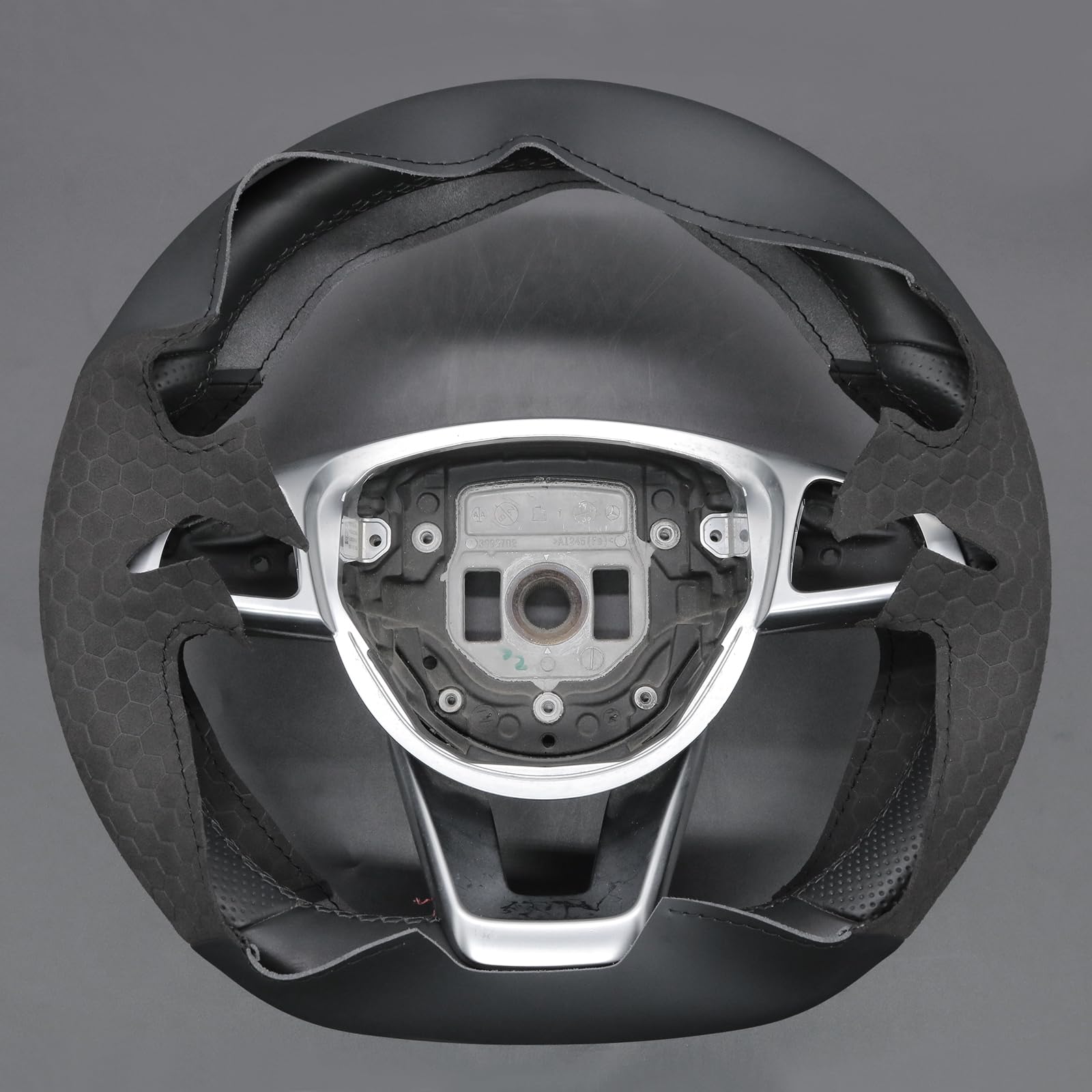 MEWANT Funda de Volante para W205 AMG C43 C117 AMG GLA 45 X156 C218 W213 X253 C253 GLC 43 AMG W166 W222 SLC R172 R231 | W205 AMG C43 C117 AMG GLA 45 X156 C218 W213 X253 C253 GLC 43 AMG W166 W222 SLC R172 R231 Transpirable Duradero