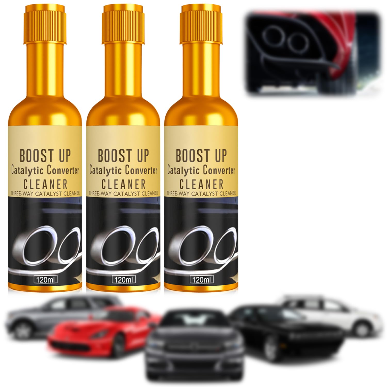 Catalytic Converter Cleaner by Vizela (3-Pack)