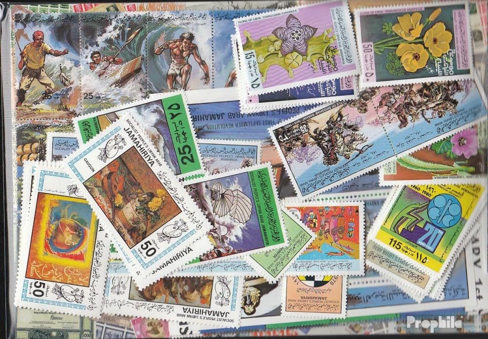 Libia 100 diversi Francobolli (Francobolli per i collezionisti)