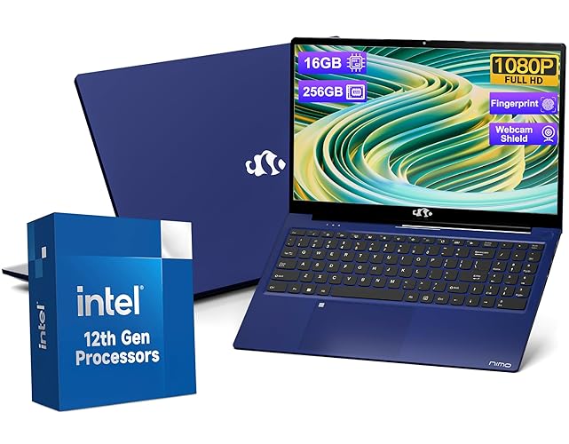 15.6-FHD-Laptop Student-Laptop, 16GB RAM 256GB SSD, Intel Pentium Quad-Core N100 Processor (Up to 3.4GHz) Backlit Keyboard Fingerprint WiFi 6 BT5.2 Business-Laptop, 2 Years Warranty Windows 11 Laptop