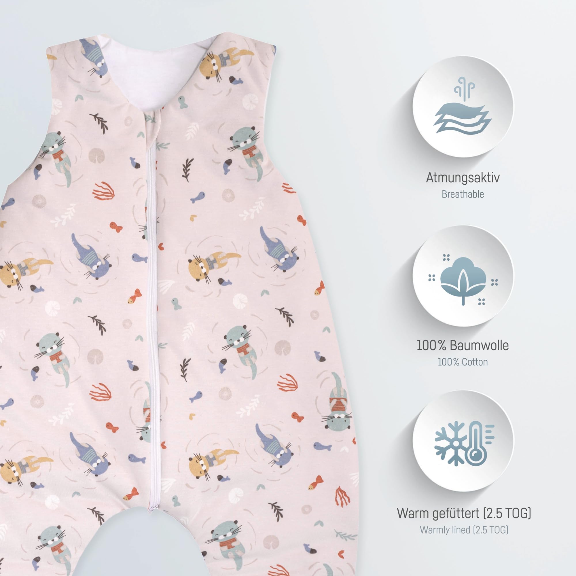 Julius Zöllner Little Otti - Mono de Dormir (algodón, 48-60 Meses, Talla 104)