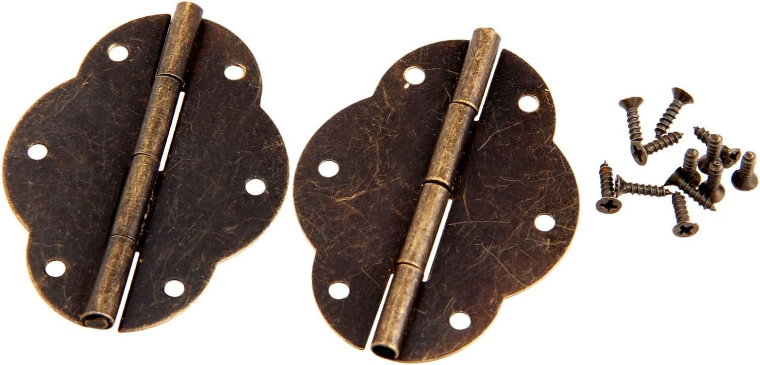 Hardware Door Hinge 2Pcs Antique Bronze Hinges Door Butt Hinge