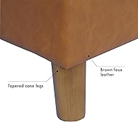 Vista 34 de HomePop Decoración para el hogar K7646-A877 Otomana tapizada moderna rectangular de almacenamiento Otomana con tapa con bisagras