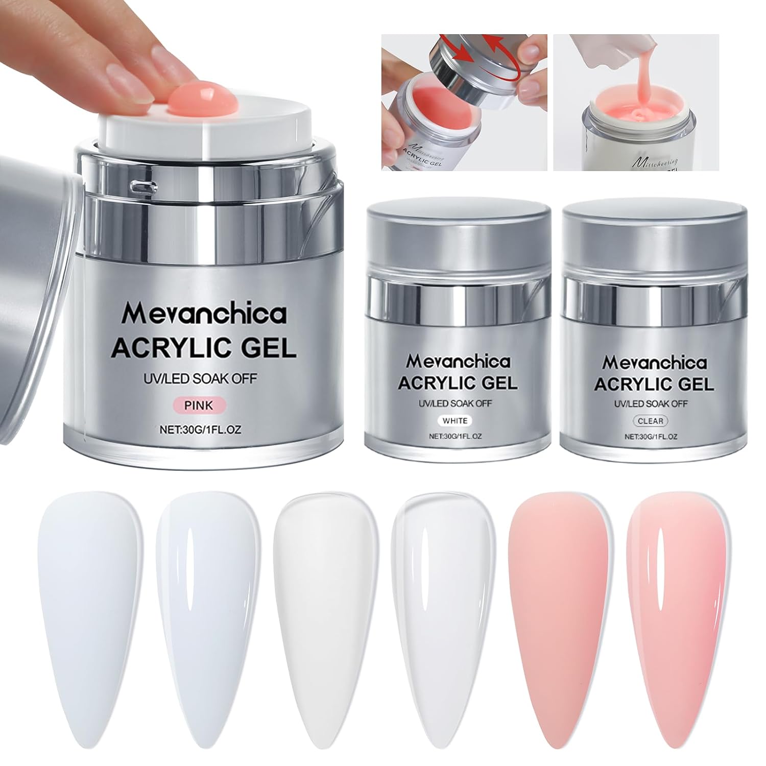 Pink Acrylic Poly Gel