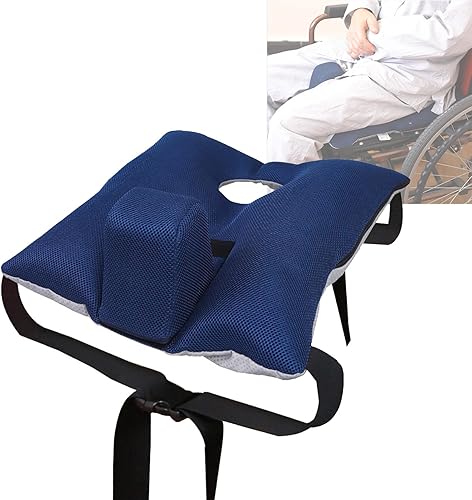 Cojín de cuña para silla de ruedas con cinturón de seguridad, cojín antideslizante para silla de ruedas para personas mayores, adecuado para