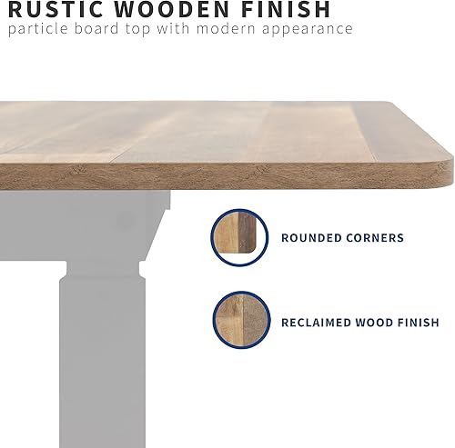 Vista 20 de VIVO DESK-TOP72-36B - Mesa universal de 71 x 36 pulgadas para marcos de escritorio estándar y sentados a pie, altura ajustable, escritorio negro