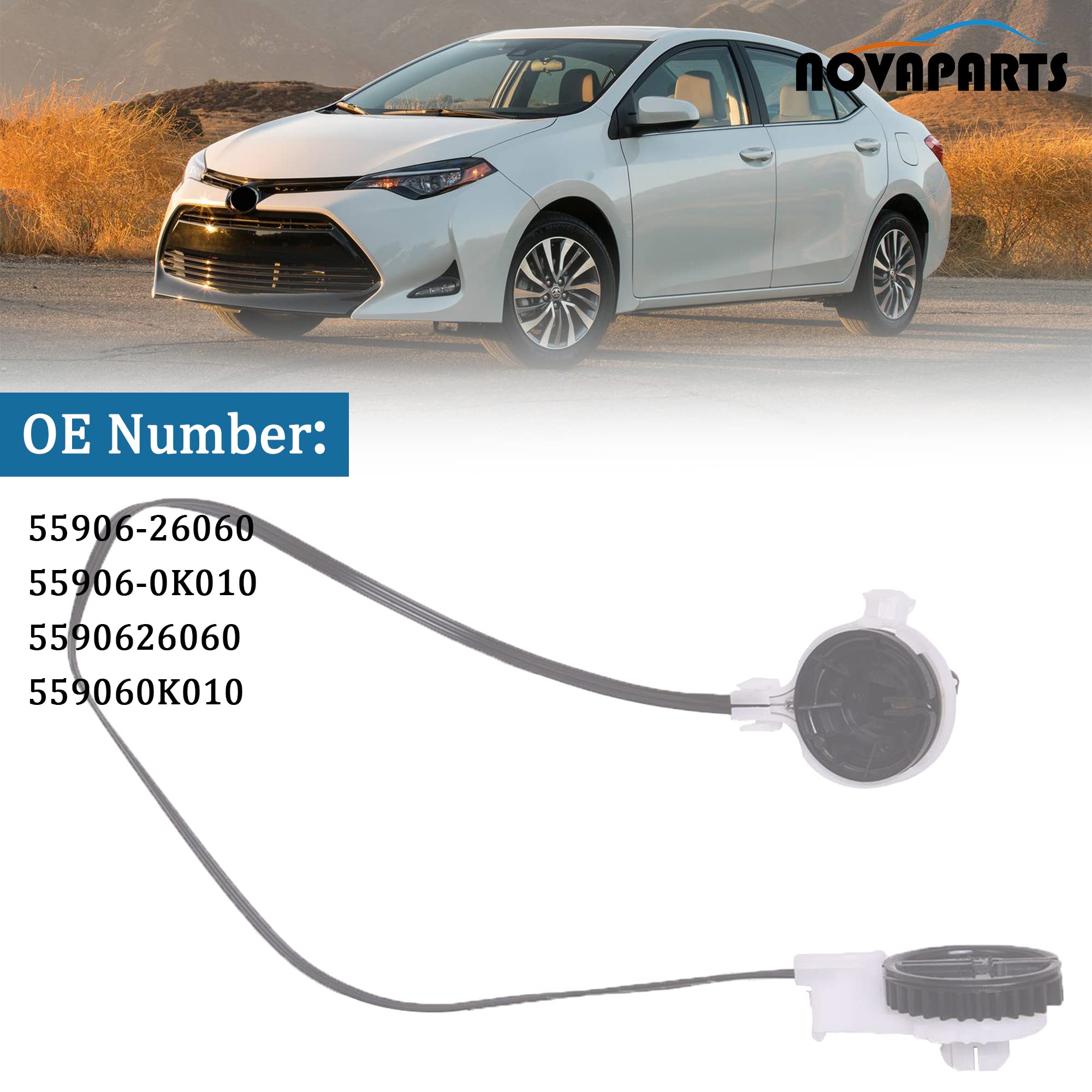 NOVAPARTS 55906-26060 Heater AC Switch Control Cable for Toyota