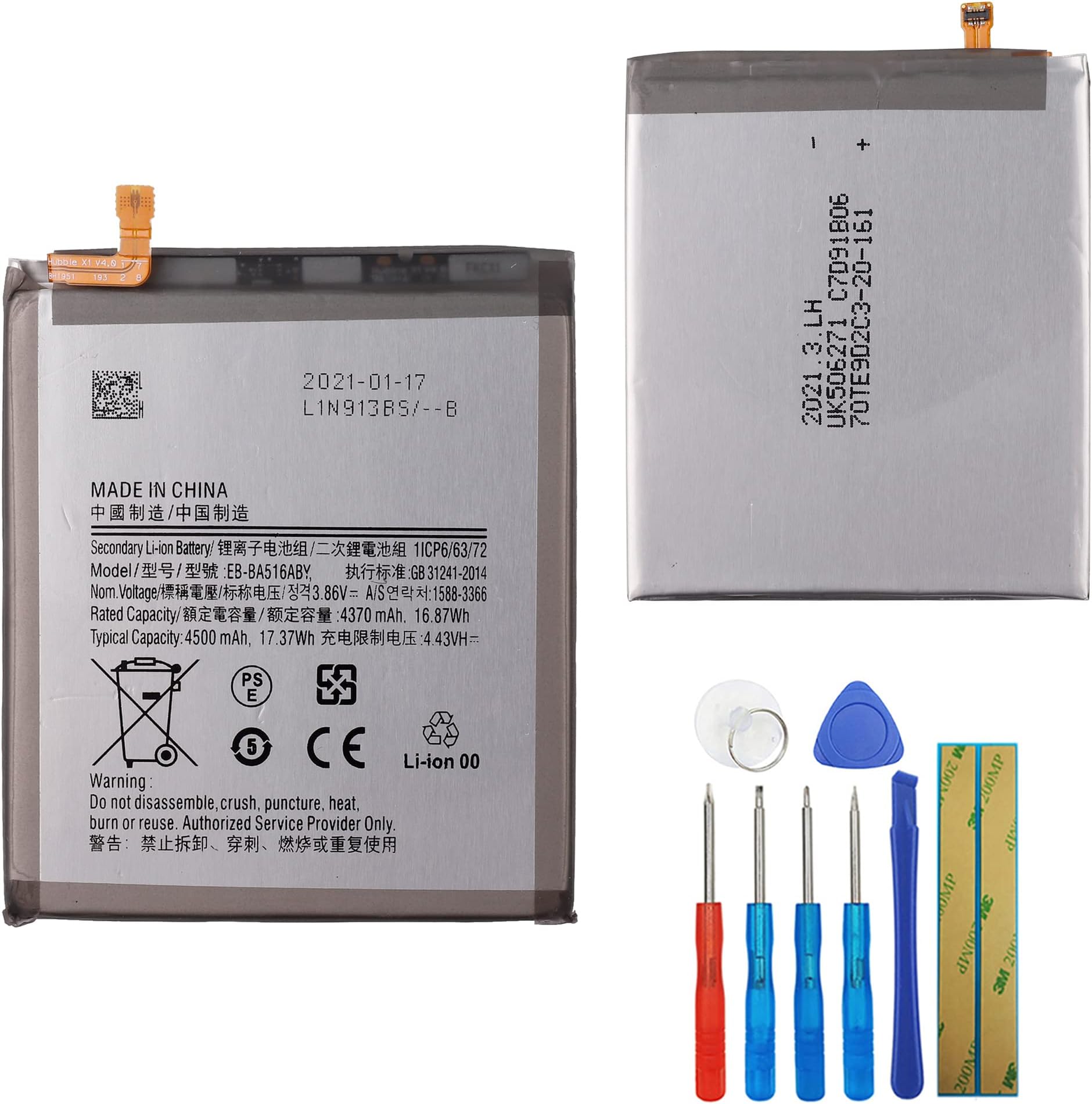 Replacement Battery EB-BA516ABY Compatible with Samsung Galaxy A51 5G SM-A516U with Tools