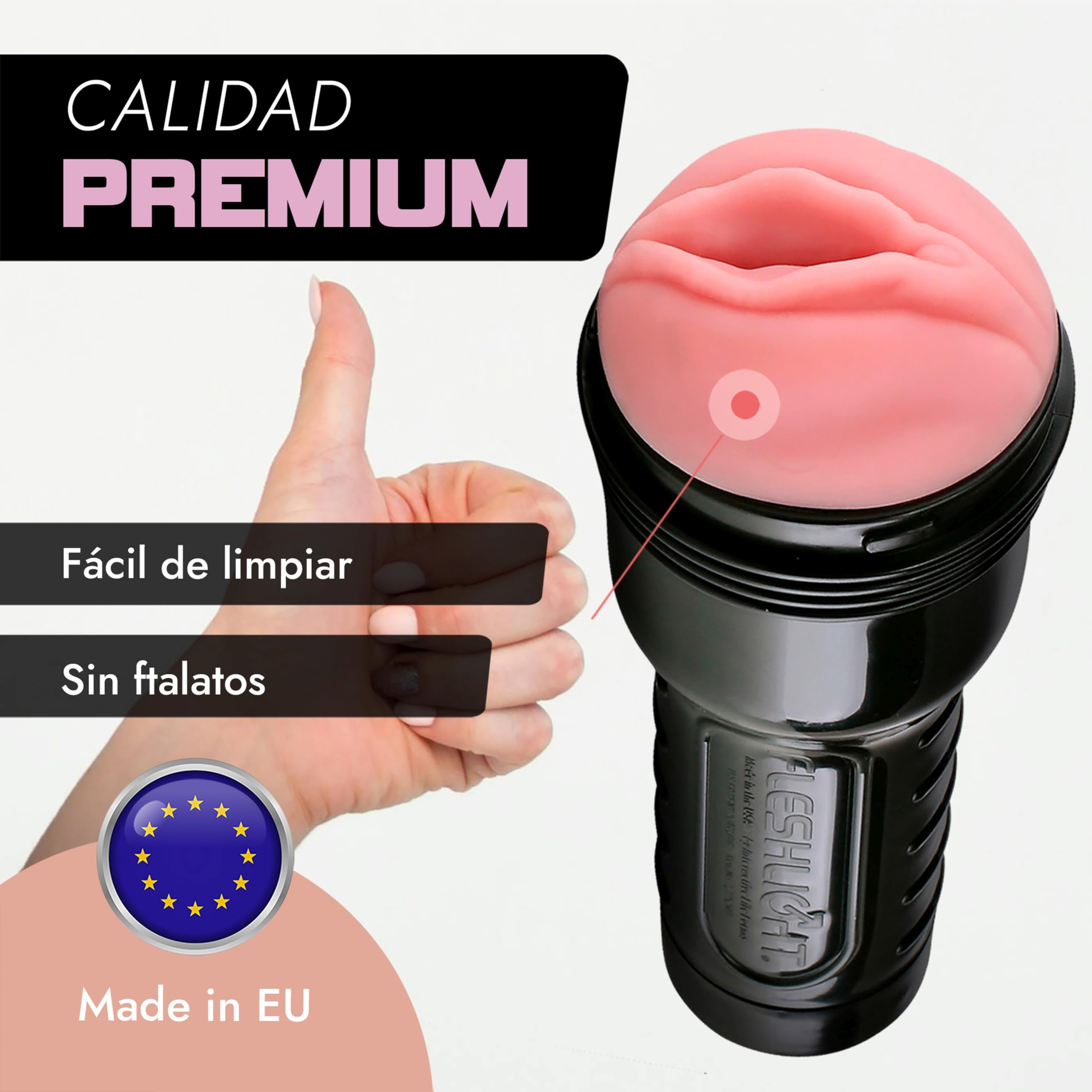 FLESHLIGHT Stamina Training Unit | Realistic Male Masturbator, Rosa