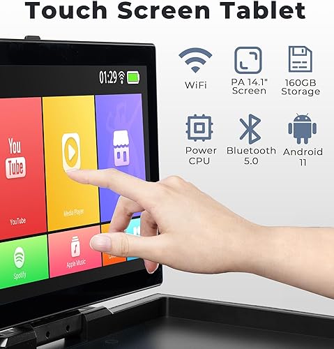 Miniatura 2 de Máquina de karaoke profesional con pantalla de visualización de letras para adultos, sistema de altavoces PA de karaoke Bluetooth portátil con 2