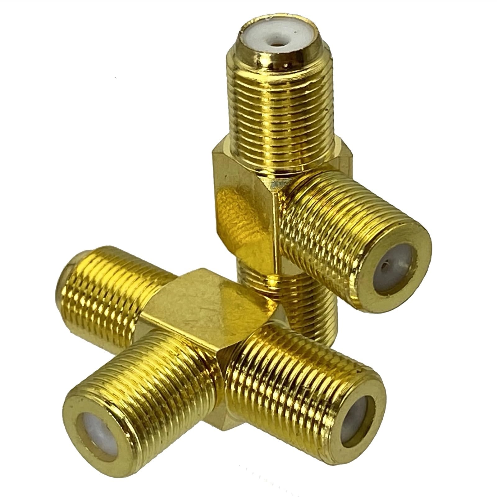 Adaptador F hembra a triple jack para cable coaxial de TV en casa