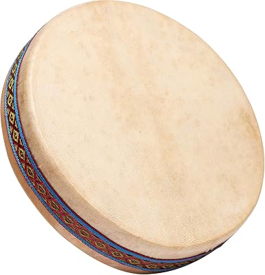 Fuzeau – 9451 – Ocean Drum Ø 40 cm – Imite Son De La Mer – Relaxation, Détente, Musicothérapie – Ambiance Nature, Vagues Sonores – Apprentissage Ludique Dès 5 Ans – Peau Naturelle, Bois – Réf. 9451