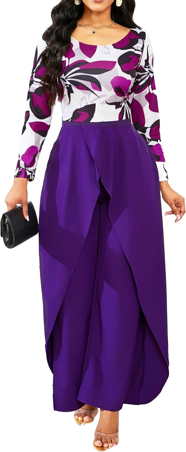 Jumpsuits for Women Sexy Hight Waist One Piece Jumpsuit Women’s Straight Long Pants Wide Leg Pants Jumpsuit Long Romper