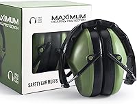 Vista 11 de Pro For Sho 34dB NRR - Orejeras de protección auditiva, NRR más alta en diseño compacto, protección auditiva para disparar, cortar y trabajar
