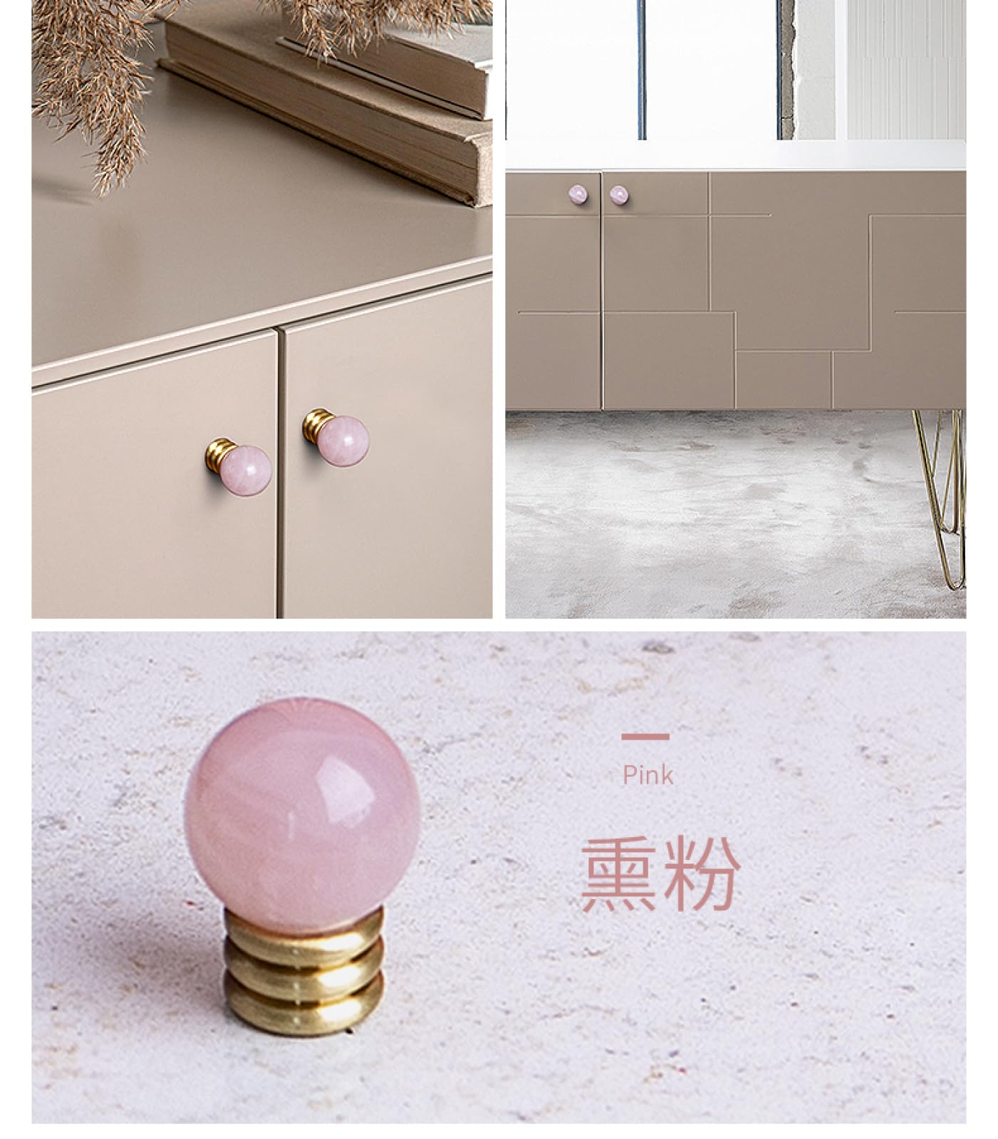 Manopole In Acrilico Trasparente - 8 Pezzi, Autoadesive, A Forma Di Diamante, Per Mobili - Foto 4