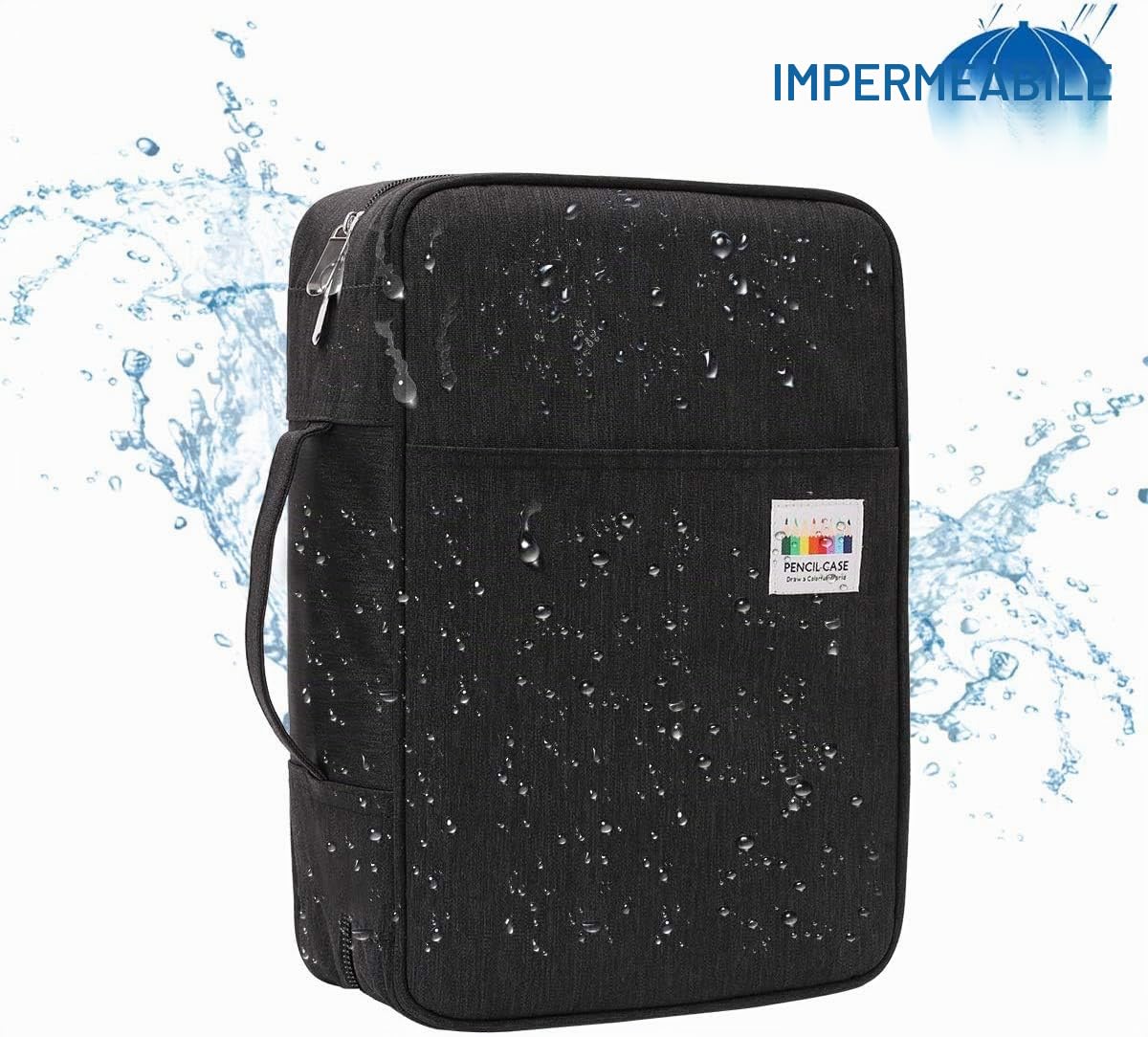 JAKAGO Astuccio per Matite da Disegno,Astucci di Grande Capacità per Contenere 304 Matite Colorate,Borsa per Cancelleria Impermeabile per Pittura Portatile,Ottimo Regalo per Studenti Artisti