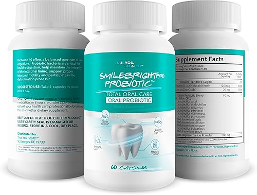 Miniatura 4 de Smile Bright Pro - Nuestro mejor probiótico oral para el cuidado bucal total, probióticos orales para el mal aliento bucal, probióticos para la