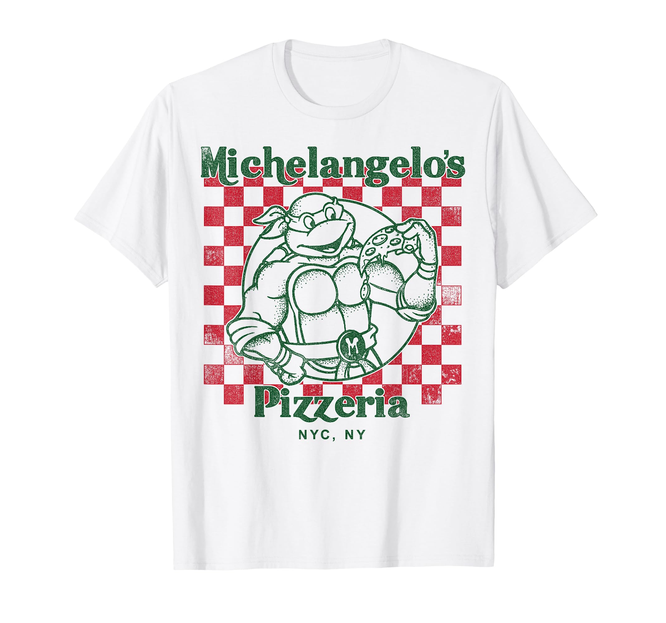 Teenage Mutant Ninja Turtles Mikeys Yummy Pizza Short Sleeve T-Shirt