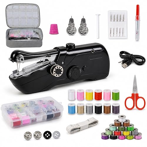 Handheld Sewing Machine for Beginners Adults, Portable Hand Sewing Machine