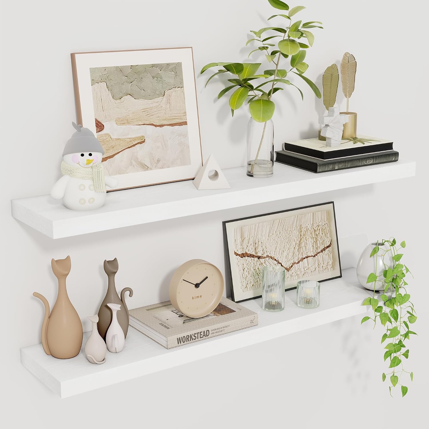 Amazon.com: Tsynuiew 30 Inch Floating Shelves for Wall 2 Pack Shelves ...
