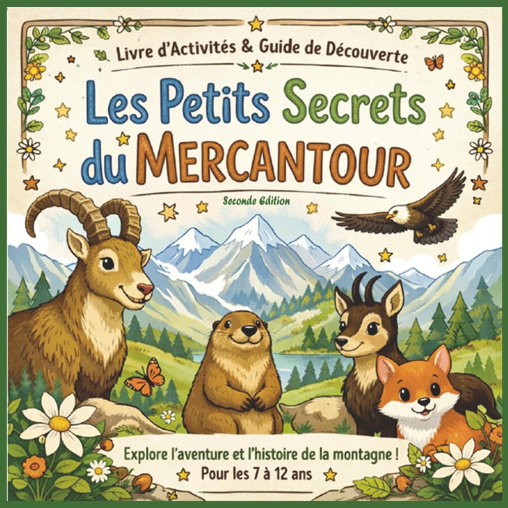 Les Petits Secrets du Mercantour 2° édition: Aventures, jeux et découvertes dans le Mercantour - Livre ludique pour les 7 - 12 ans