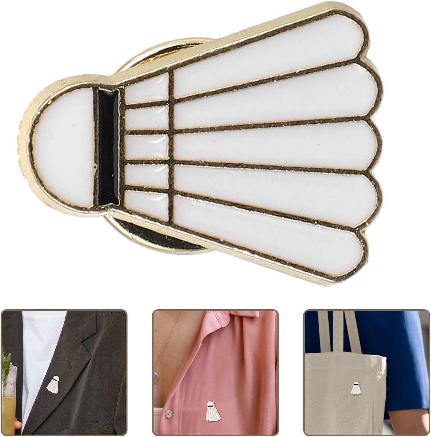 Badminton Brooch Pin Set Cartoon Lapel Badge Enamel Sports Accessories for Men Women Clothing Backpacks Jackets