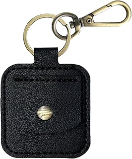 コインホルダー キーケース キーホルダー 丸型 コインケース PU革 コインケース 鍵付き 5.5×6cm ジム/旅行用 ジュエリー収納 防塵防水 ユニセックス ギフト対応 コンパクト 日常使いに最適