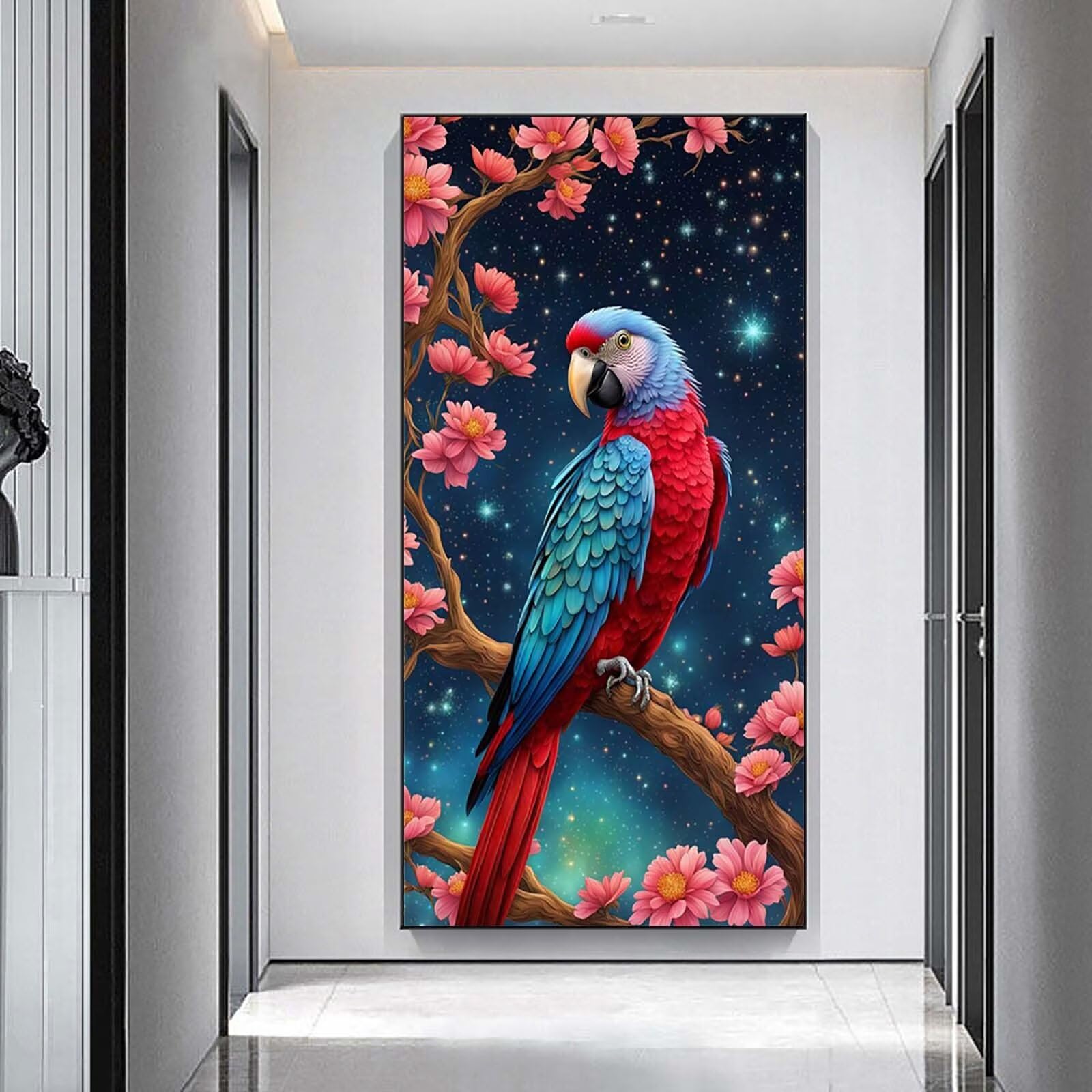 Diamentowe malowanie gwiaździste niebo, duży obraz diamentowy 60 x 120 cm