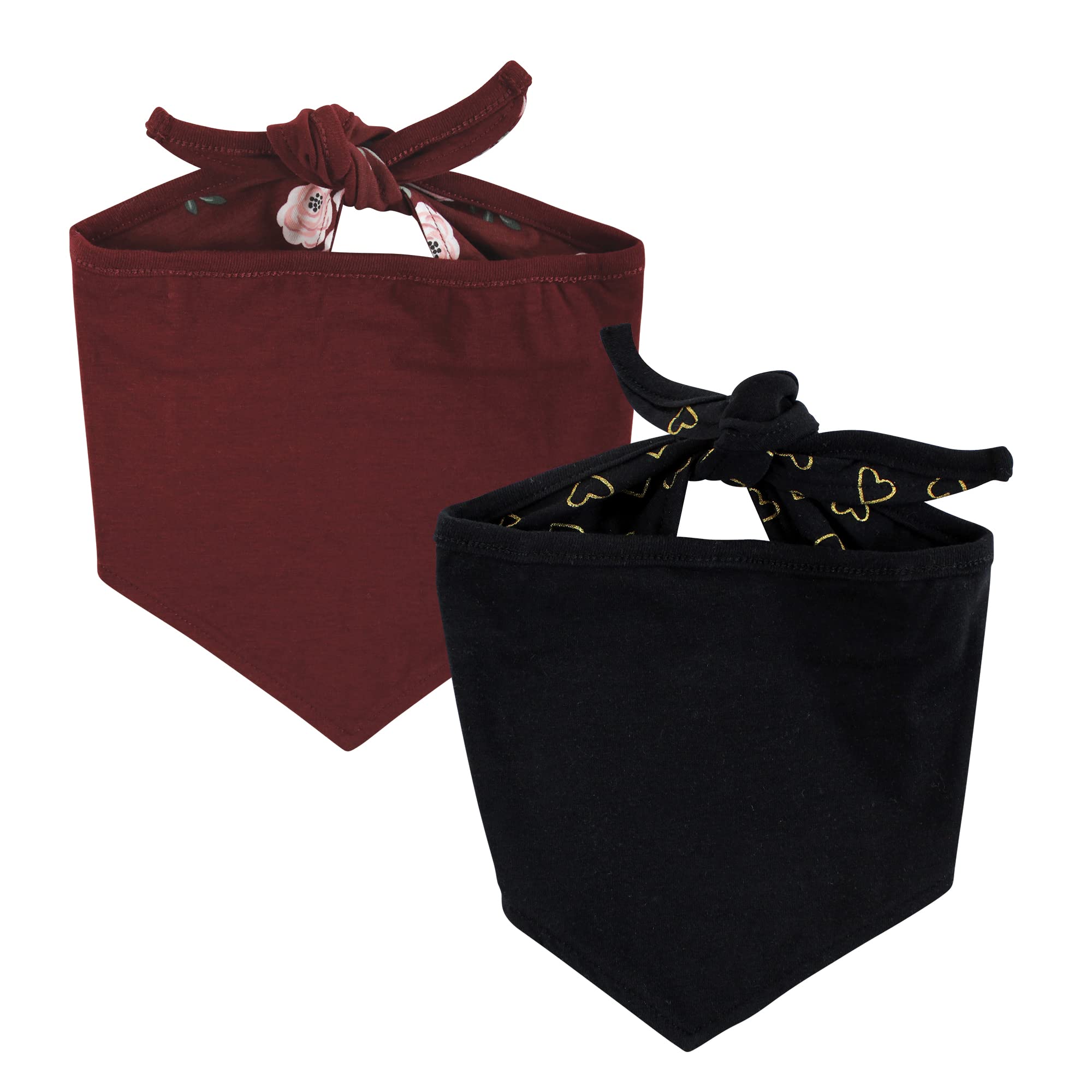 Baberos Bandana Para Perros Y Gatos Luvable Friends - 2 Unidades, Reversibles, Talla Única