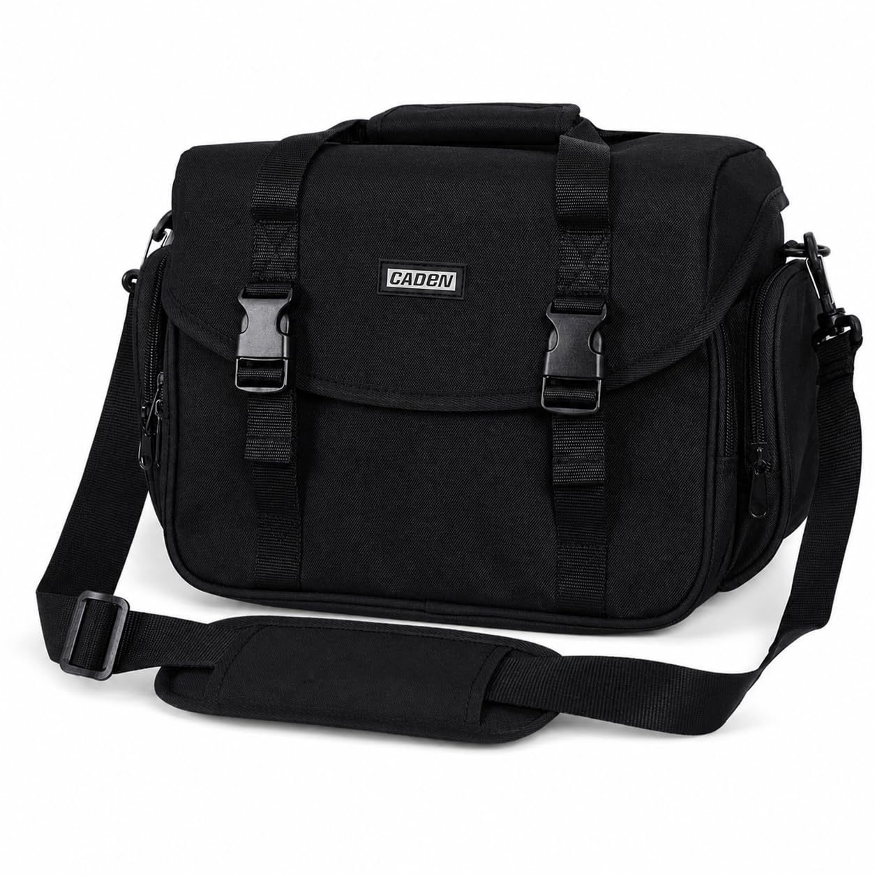 CADeN Grande Borsa Fotografica Tracolla Borse Fotografiche Custodia Fotocamera con Titolare Tripode per Macchina Fotografica Reflex Nikon Canon Sony DSLR Accessori e Viaggio, Idrorepellente su Spruzzo