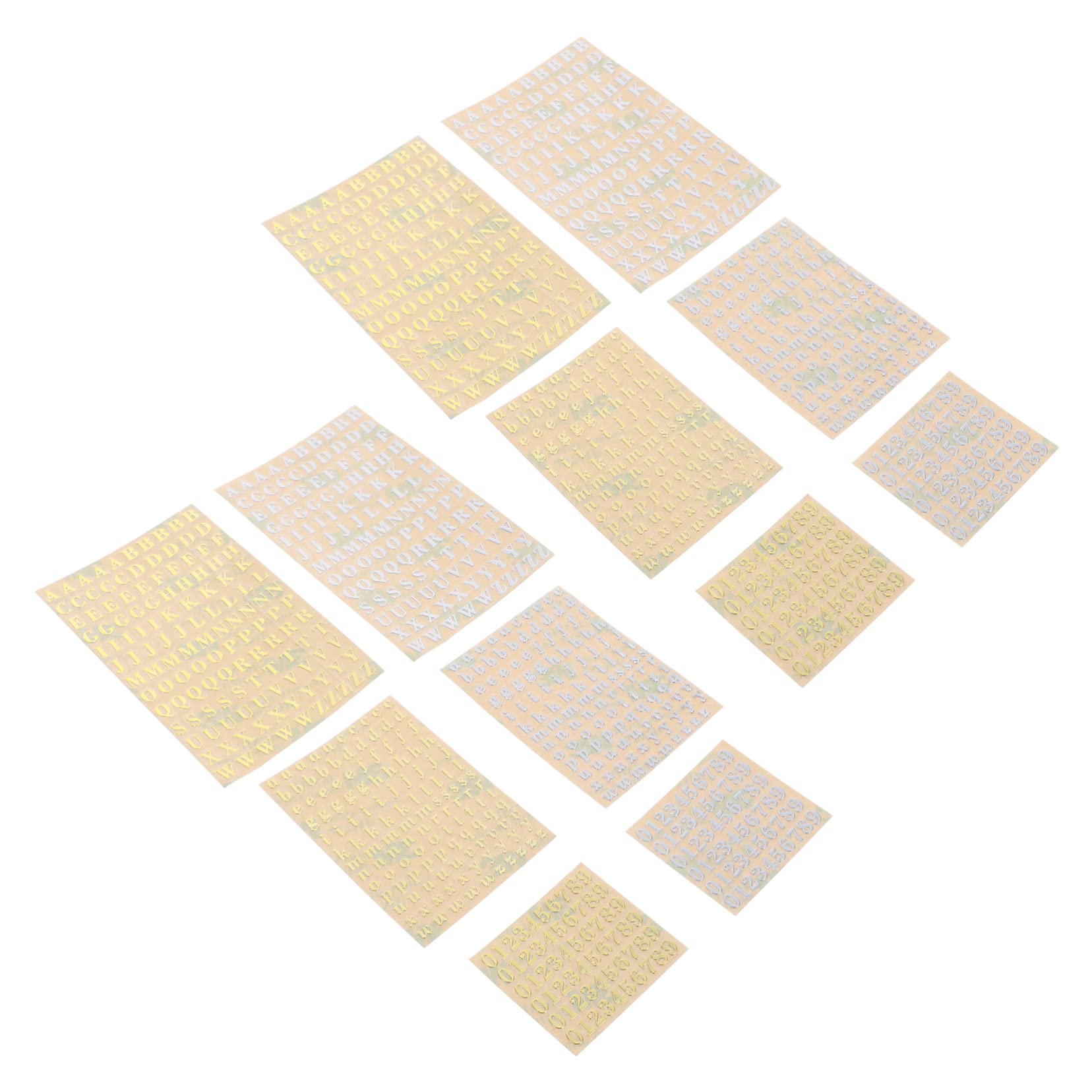 STOBOK 36hojas Pegatinas De y Autoadhesivas De Metal Para Manualidades Álbumes Tarjetas Decoración