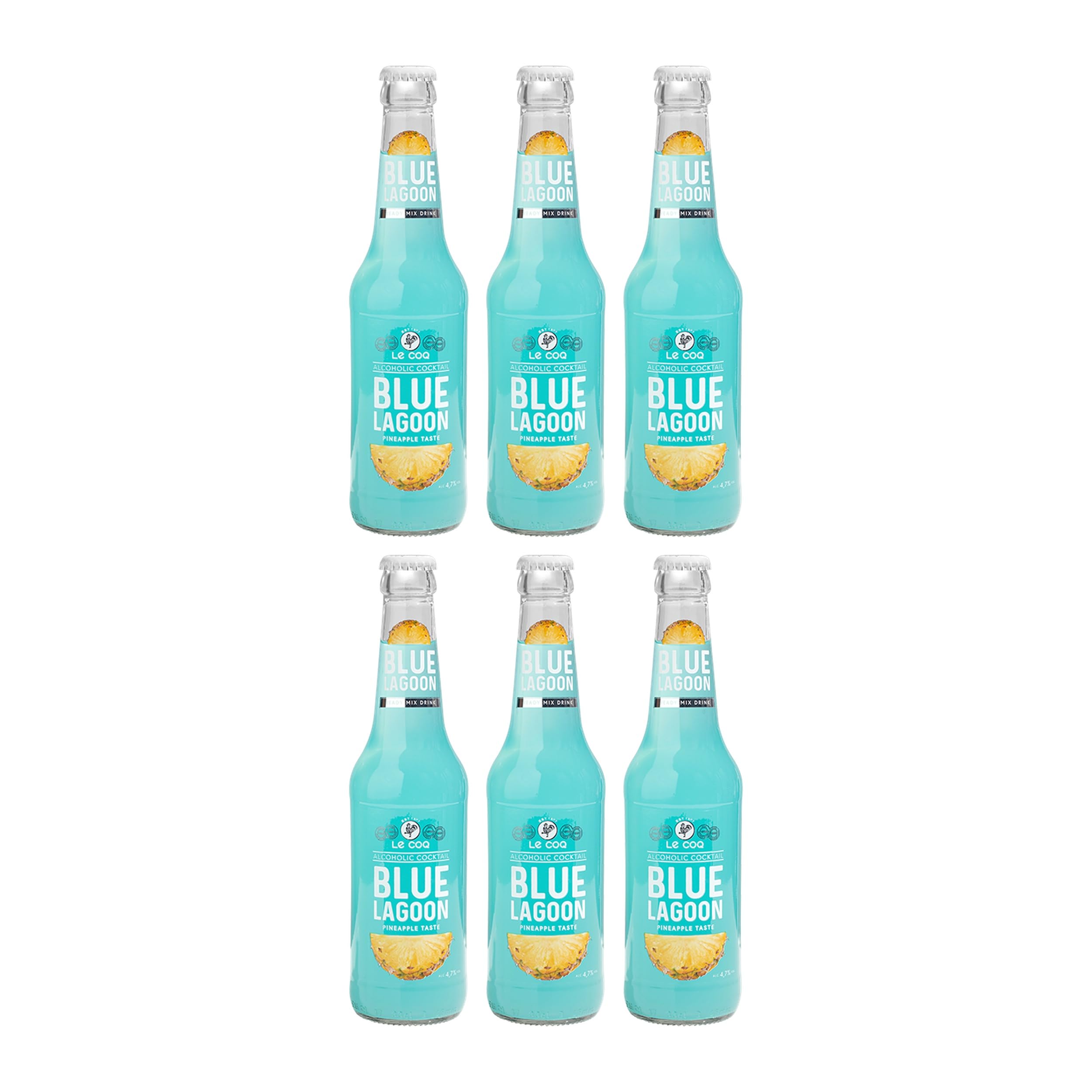 Le Coq RTD Blue Lagoon Cocktails Estland inkl. FeinWert E-Book (6 x 0.33 l)