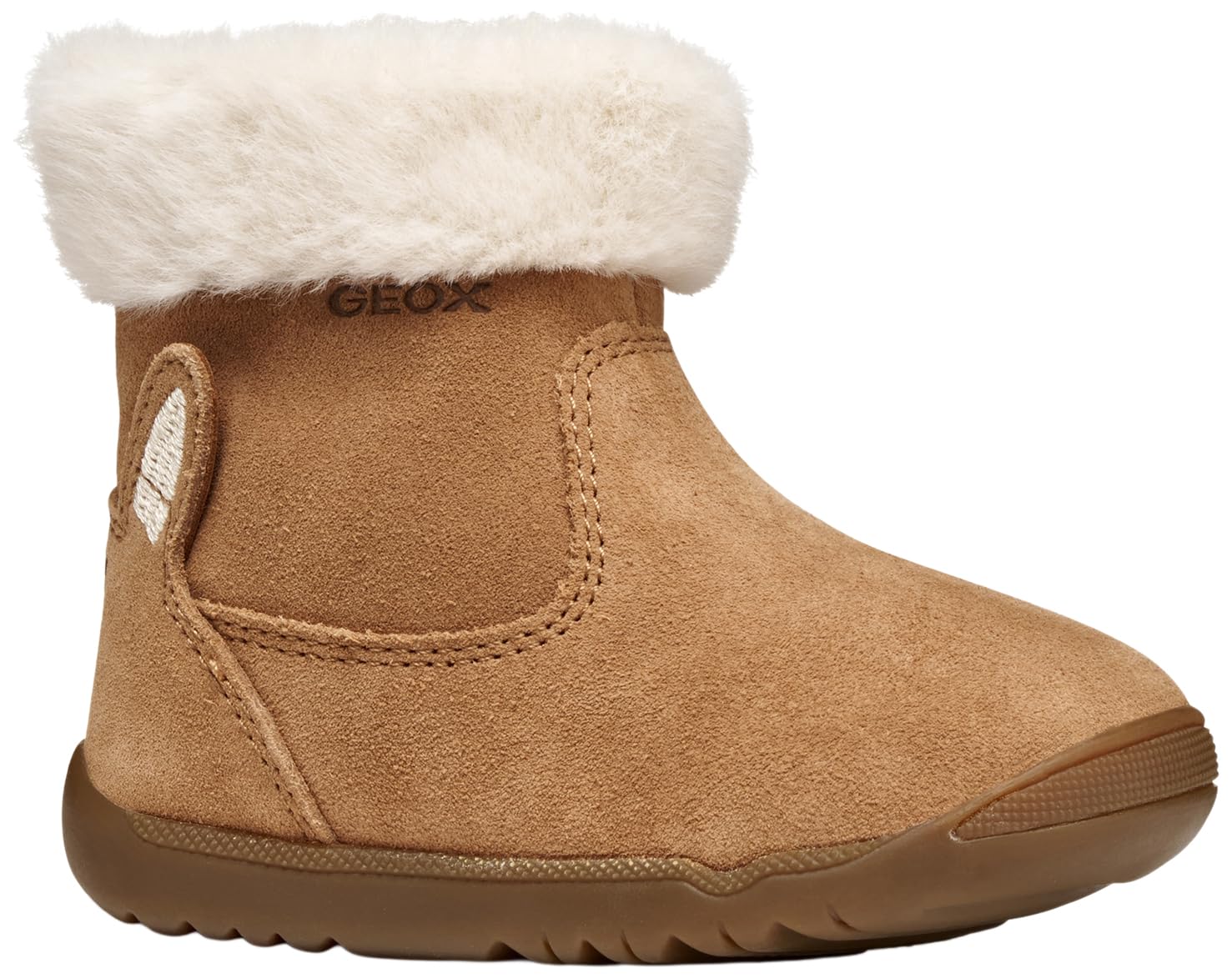 Geox Garçon Fille B Macchia Girl First Walker Shoe, Cognac, 26 EU