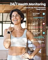 Vista 4 de Relojes inteligentes para mujer para iPhone Android reloj inteligente de 1.85 pulgadas con 30 días+duración de la batería hacerrecibir llamada