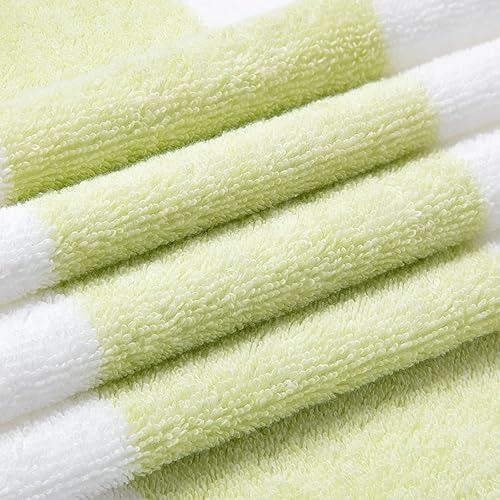 Miniatura 2 de Toalla de playa de algodón de gran tamaño - Toalla de piscina grande de 70 x 35 pulgadas, toalla de cabana de natación de secado rápido a rayas