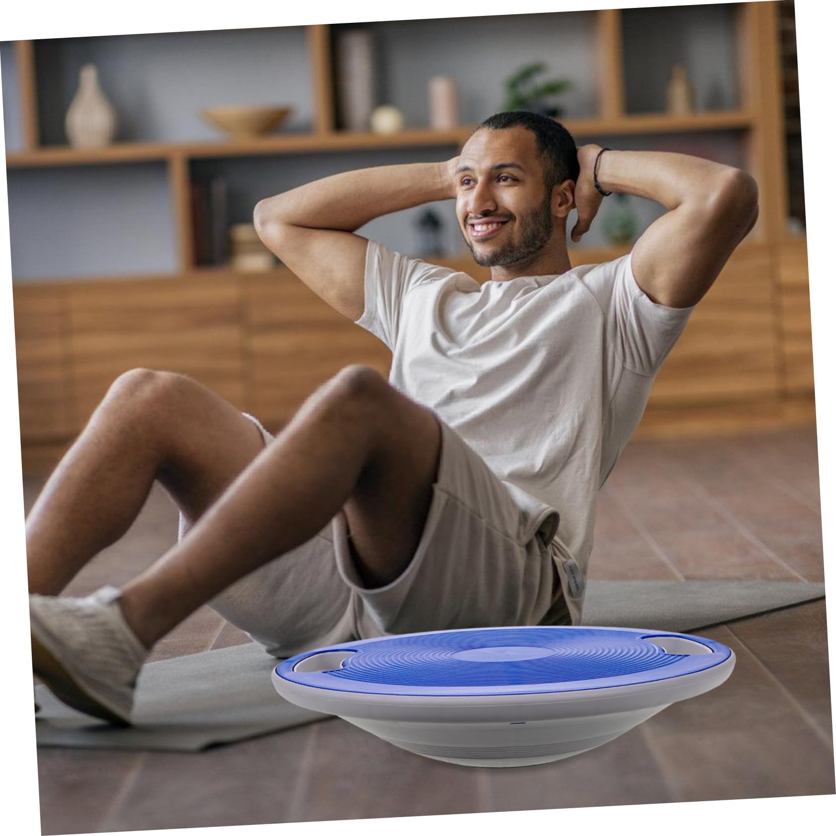 Pedana Girevole Fitness Balance Board per Adulti, Abs Resistente, Design Compatto per Allenamento di Stabilità e Controllo a Casa e Yoga