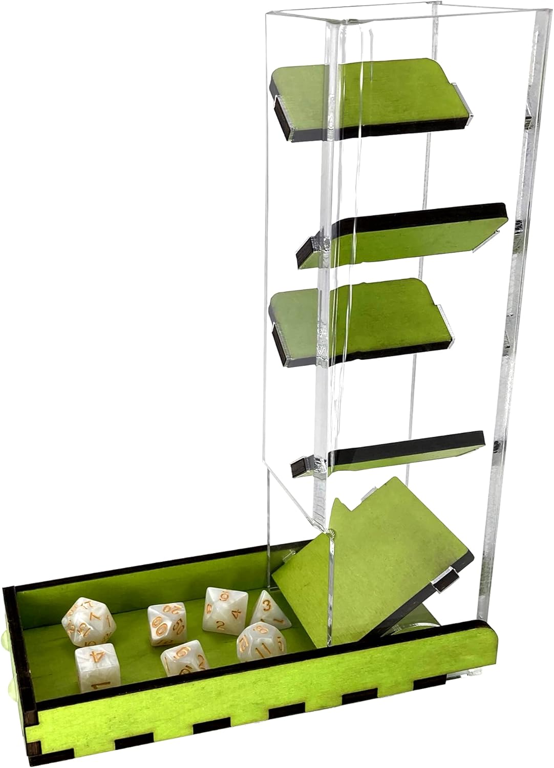 C4Labs Tall 10″ Dice Tower & Basic Tray – Chroma Series – Blue