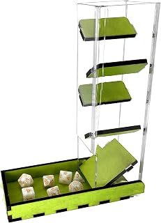 C4Labs Tall 10″ Dice Tower & Basic Tray – Chroma Series – Lime Green