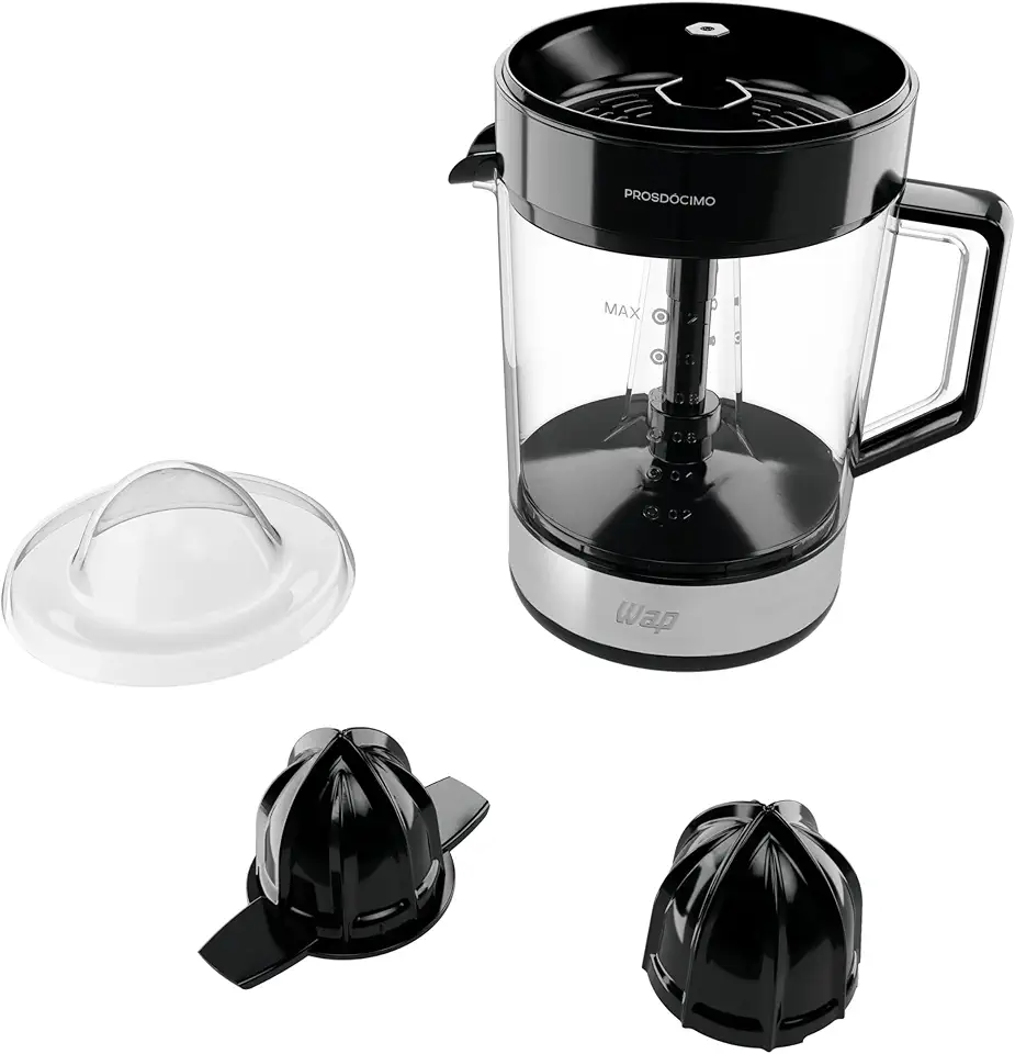 WAP Espremedor de Frutas Elétrico WJ1200 1,2 Litros, Acionamento Automático e Rotação Alternada, 40W 220V