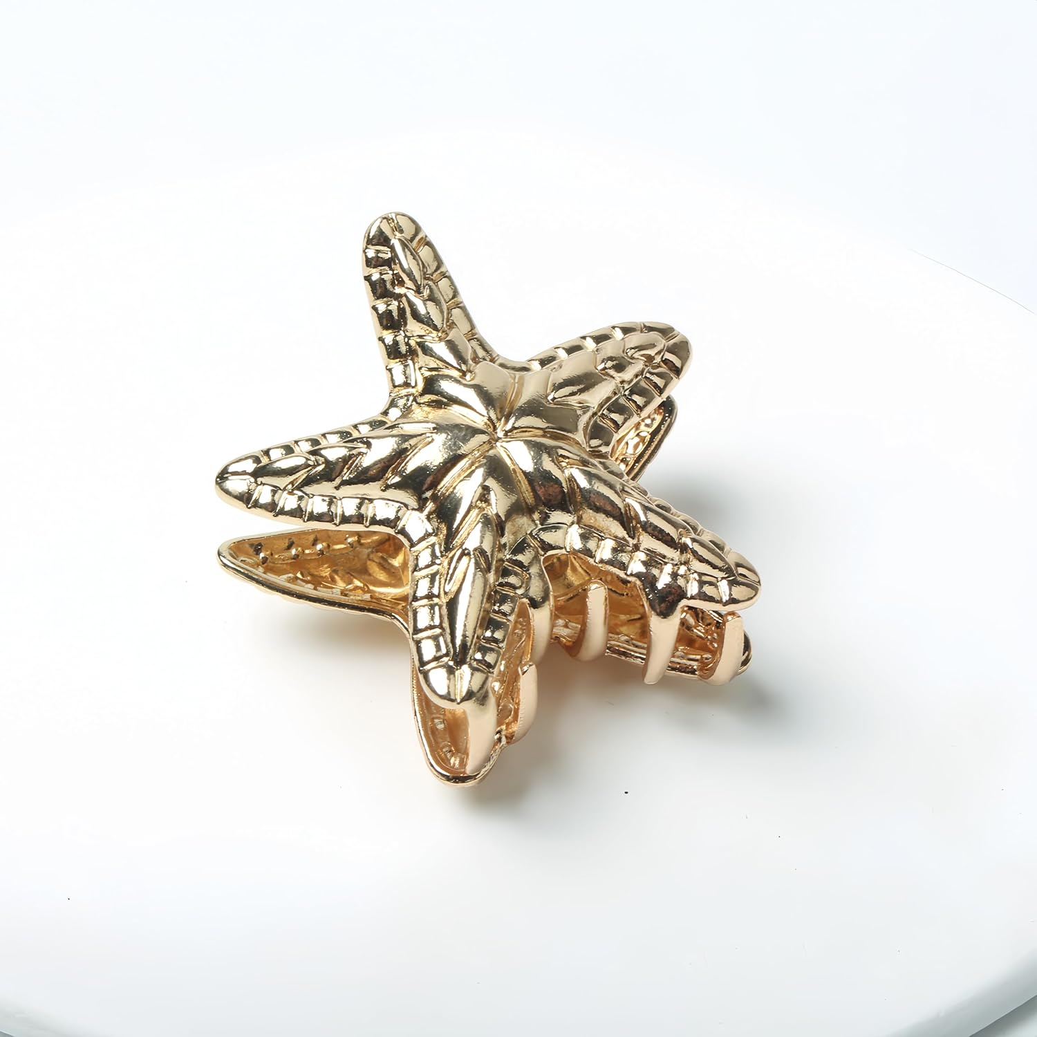 3 Styles Starfish Seashell Gold Metal Hair Clips Beach Party Fashion Hair Accessories for Women - Image 7