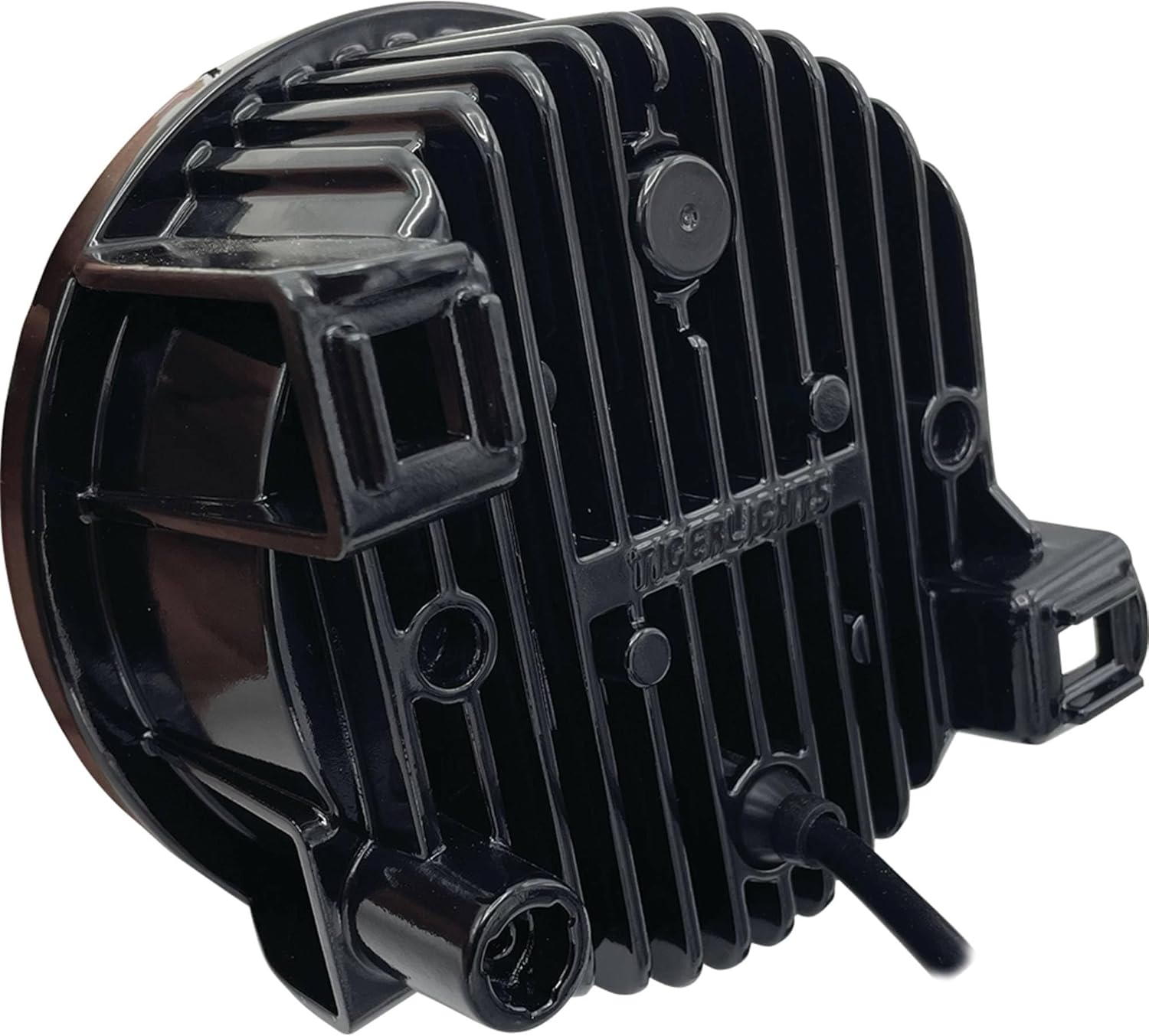 Tiger Lights TL5130 LED Round Headlight Compatible With/Replacement For Kubota 3Y205-75712 3.080 Amps, Driving Light Pattern, 2200 Lumens, 6" OD, 12-24 Volt, 37 Watt, 4 3/8" Height