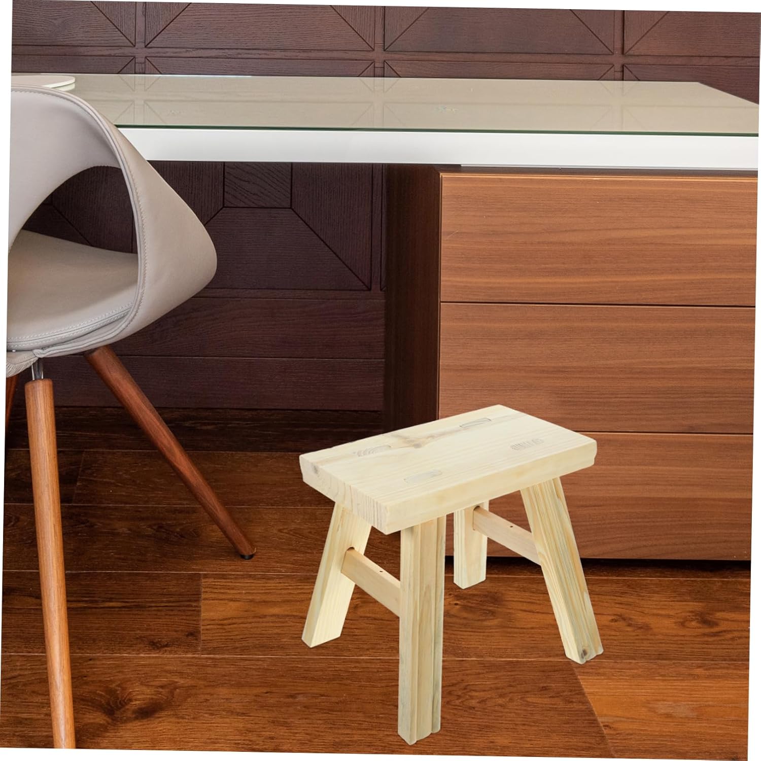 Alipis Sustainable Wood Step Stool Small Stool for Boys and Girls Adults Footrest Bench for Shoe Changing Home Office Classroom