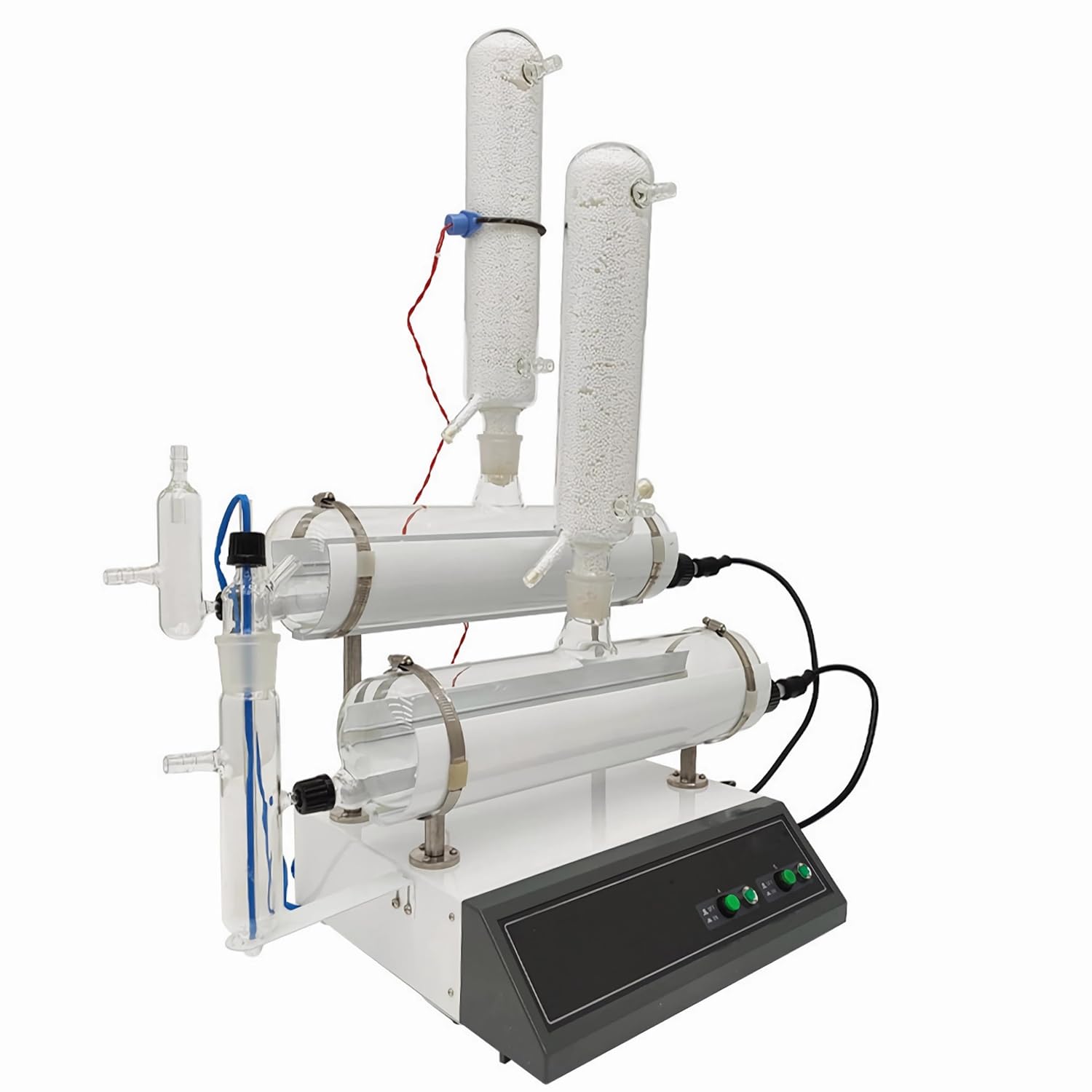 INTSUPERMAI 220V Water Distiller 3000W/4Hp Pure Purifier Filter Double Glass Collection Quartz Automatic Pure Water Distiller Double Distillation for Dental Lab Biology Use