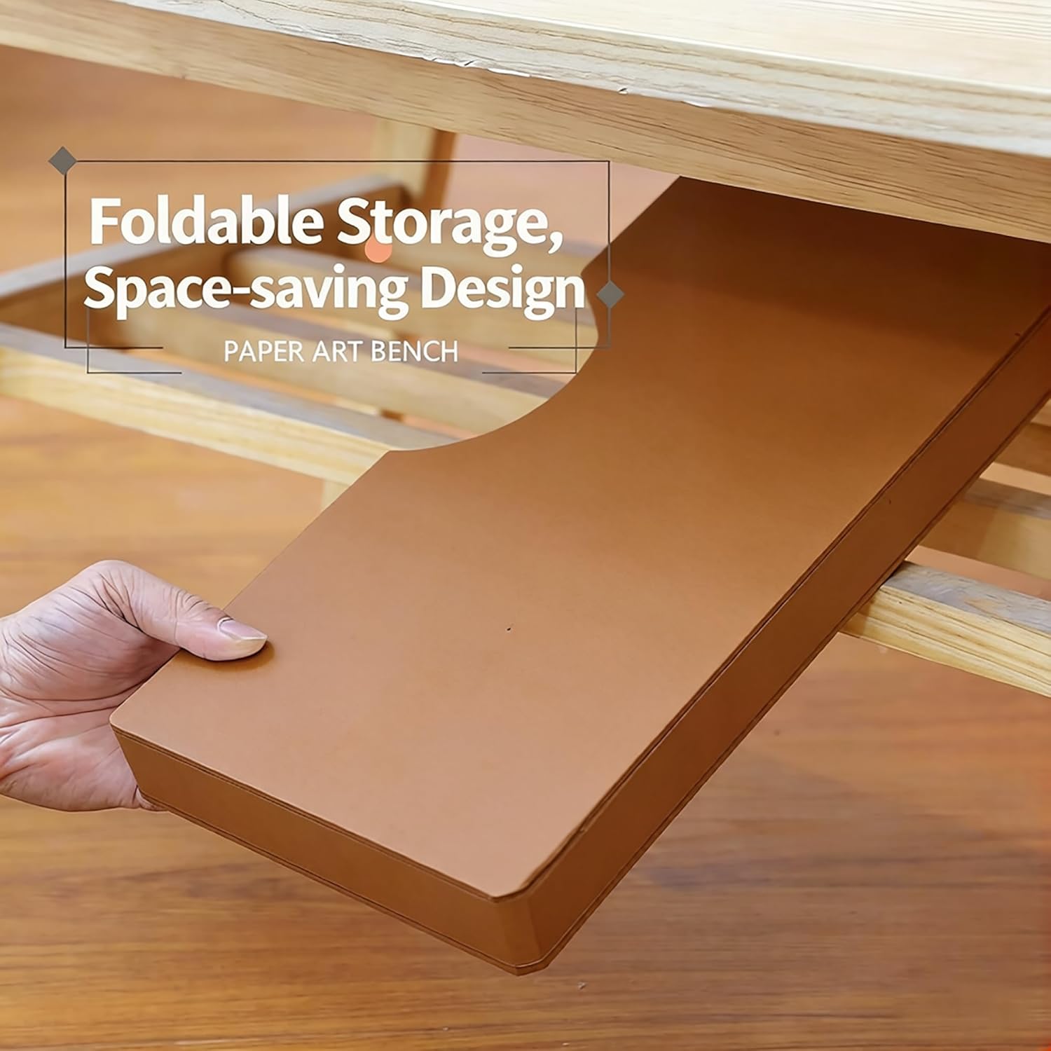 Folding Stool, 660 lbs Capacity Portable Stool, Eco-Friendly Honeycomb Design for Living Room Bedroom Apartment Temporary Event