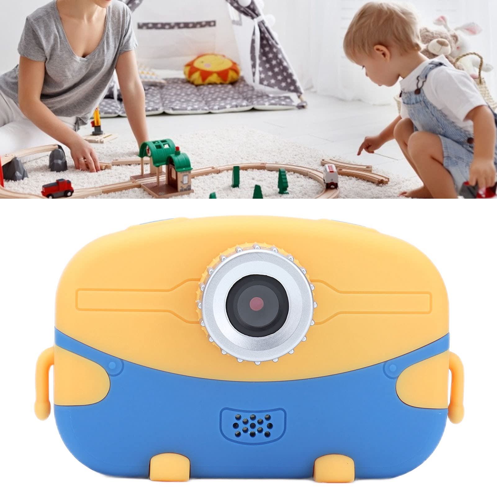Kids Camera, Digital Video Camcorder Camera, 2 to 3 Hours Battery Life USB Charging Anti Fall,for Kids Gifts (-2013210200012)