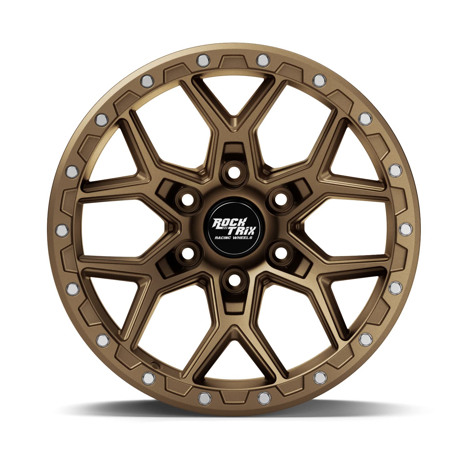 Amazon.com: RockTrix RT107 18x9 Matte Bronze Off Road Wheels 6x139
