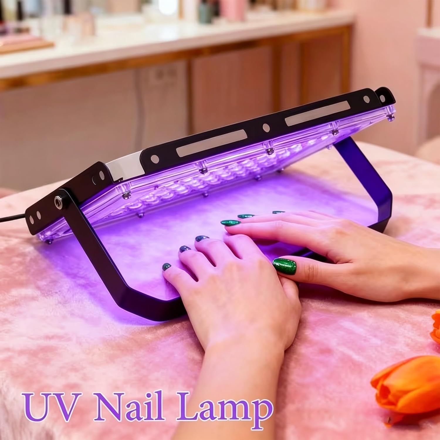 Tasolotoho 50W UV Light for Resin, 395nm Portable Curing UV Lamp