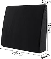 Vista 2 de MABOZOO Wedge Recliner Leg Pillow, Foam Extra Large Foot Rest Cushion with Adjustable Straps, Recliner Footrest Extender Leg Elevation Pillow Wedge